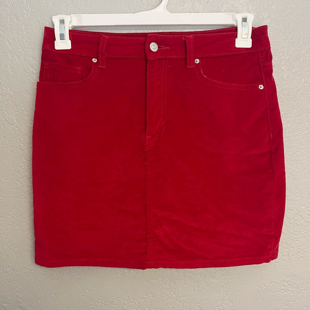 Red Velvet Skirt